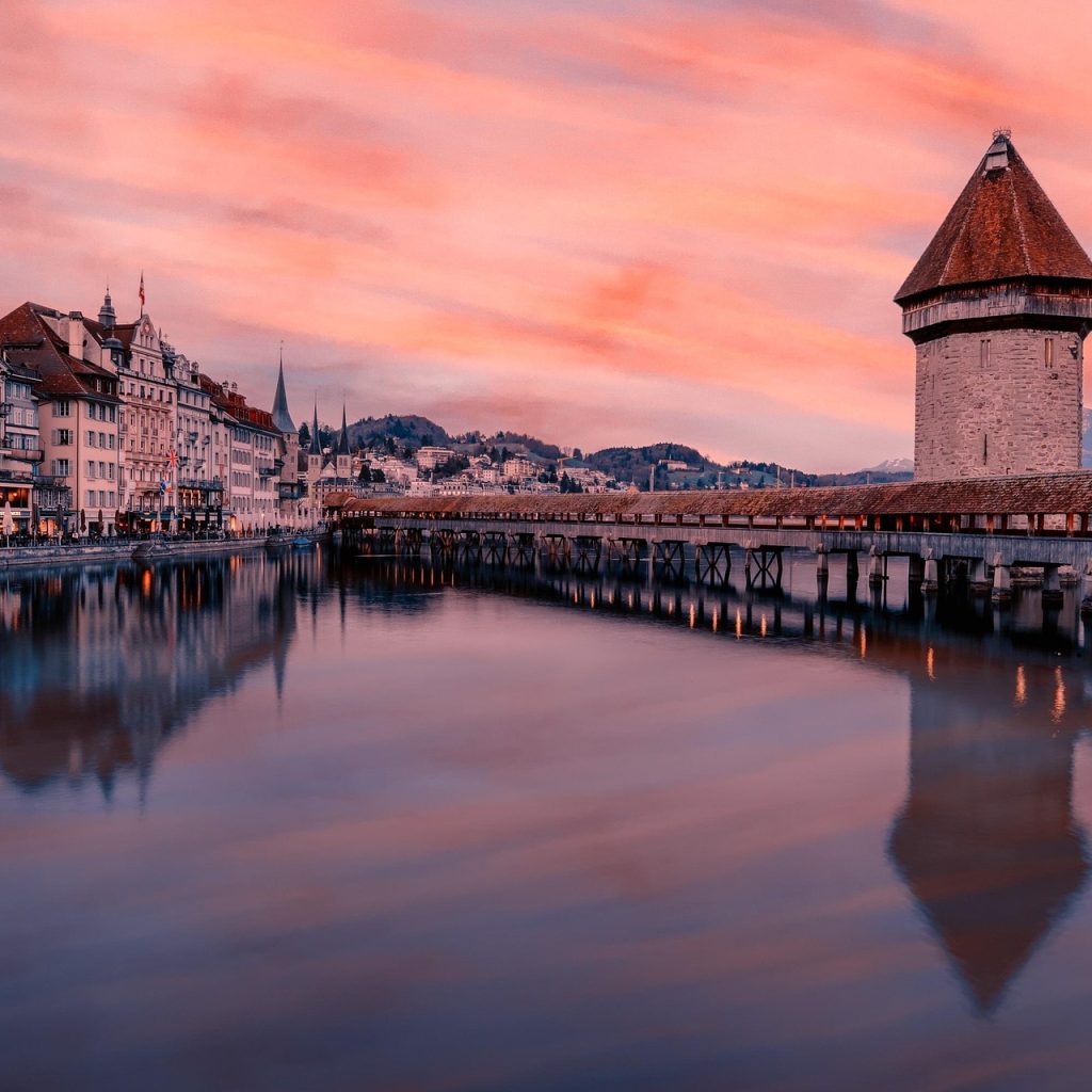 Luzern, Stadt, Berge, Sightseeing